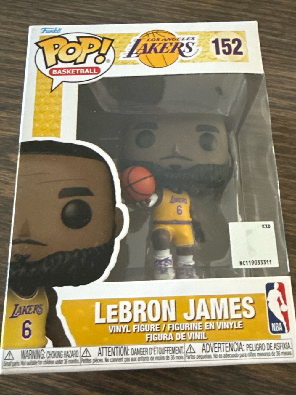FUNKO POP! NBA LOS ANGELES LAKERS LEBRON JAMES #6 JERSEY POP #152 NIB New Vinyl